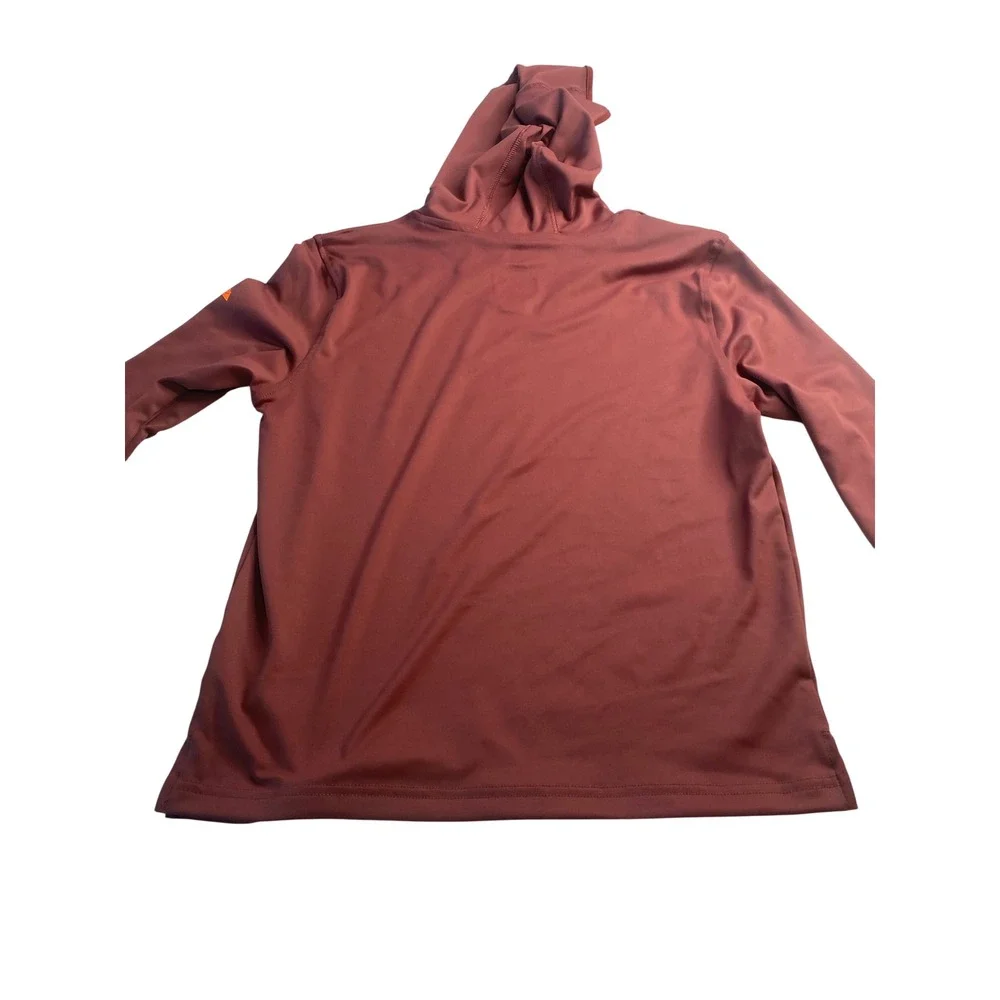Ozark Trail Hooded Hiking Shirt Wild Ginger UPF 50 Quick Dry Long Sleeve L 10-12